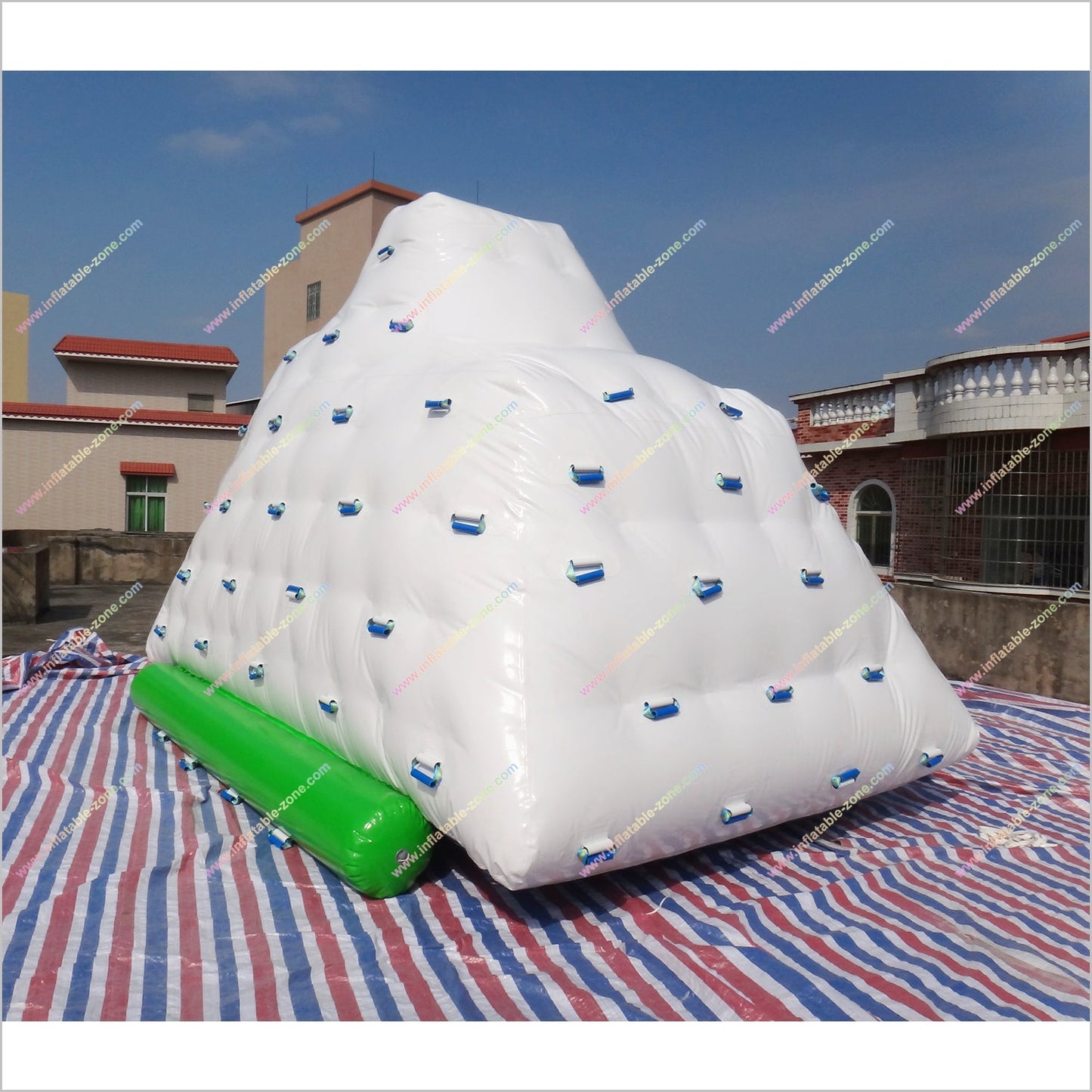 Party Island Floating Inflatable Iceberg Water Park Inflatables Iceberg Climbing Wall - Inflatable-Zone