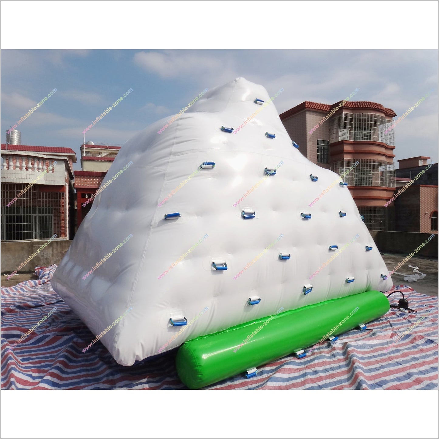 Party Island Floating Inflatable Iceberg Water Park Inflatables Iceberg Climbing Wall - Inflatable-Zone