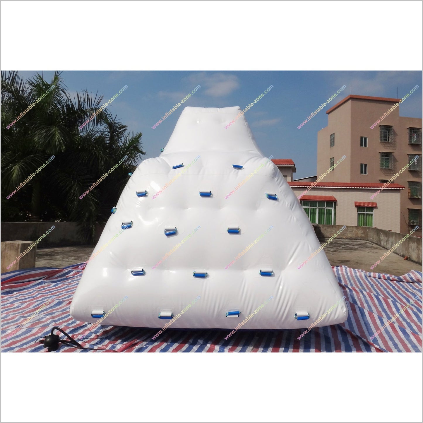 Party Island Floating Inflatable Iceberg Water Park Inflatables Iceberg Climbing Wall - Inflatable-Zone
