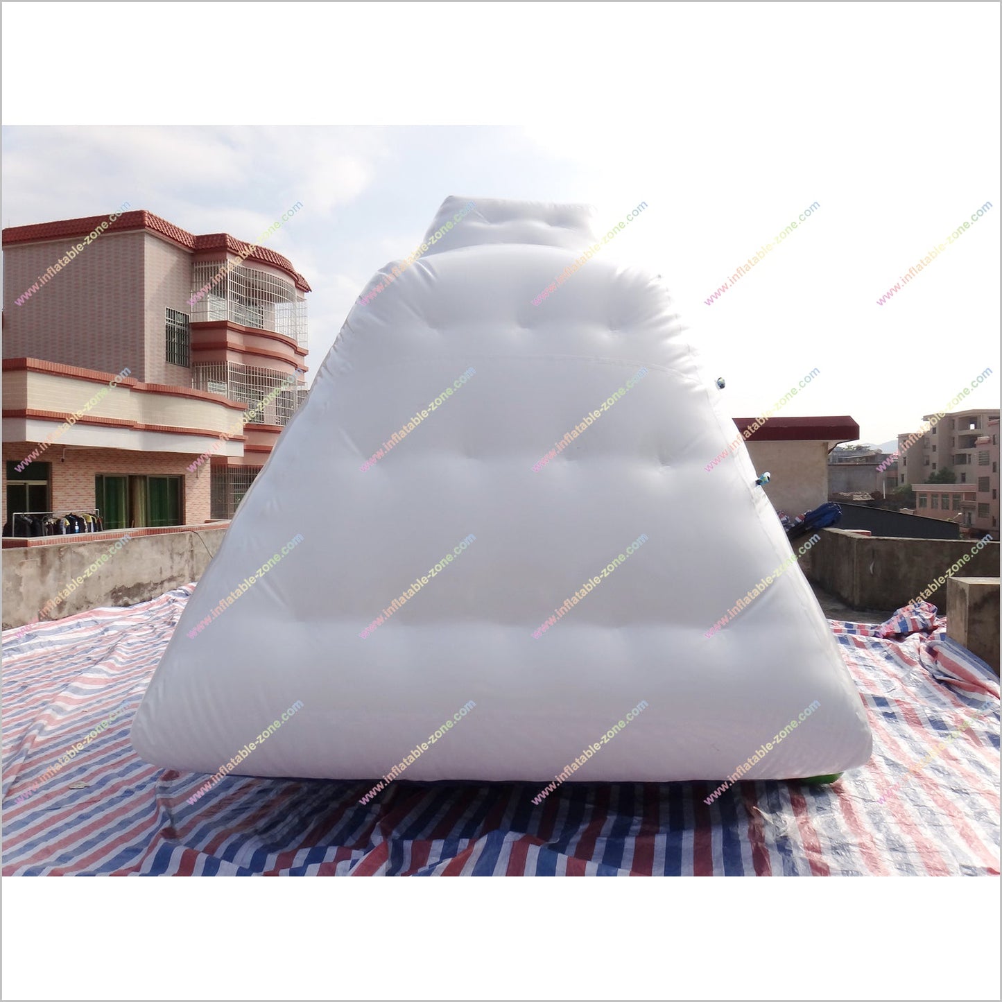 Party Island Floating Inflatable Iceberg Water Park Inflatables Iceberg Climbing Wall - Inflatable-Zone