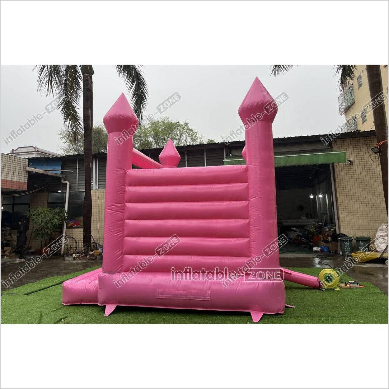 Pink Wedding Inflatable Bouncy Castle Backyard Bounce House For Outdoor Jumping Castle - Inflatable-Zone