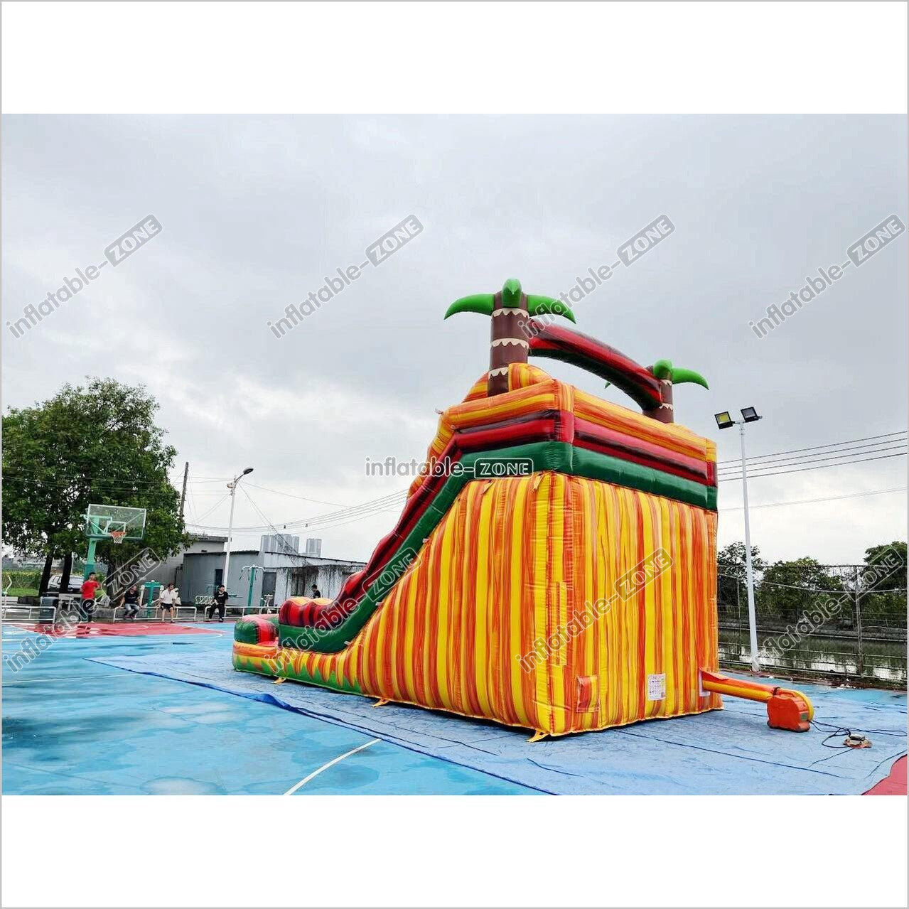 Inflatable Water Slides Commercial Pool, Bounce House Water Slide Combo - Inflatable-Zone