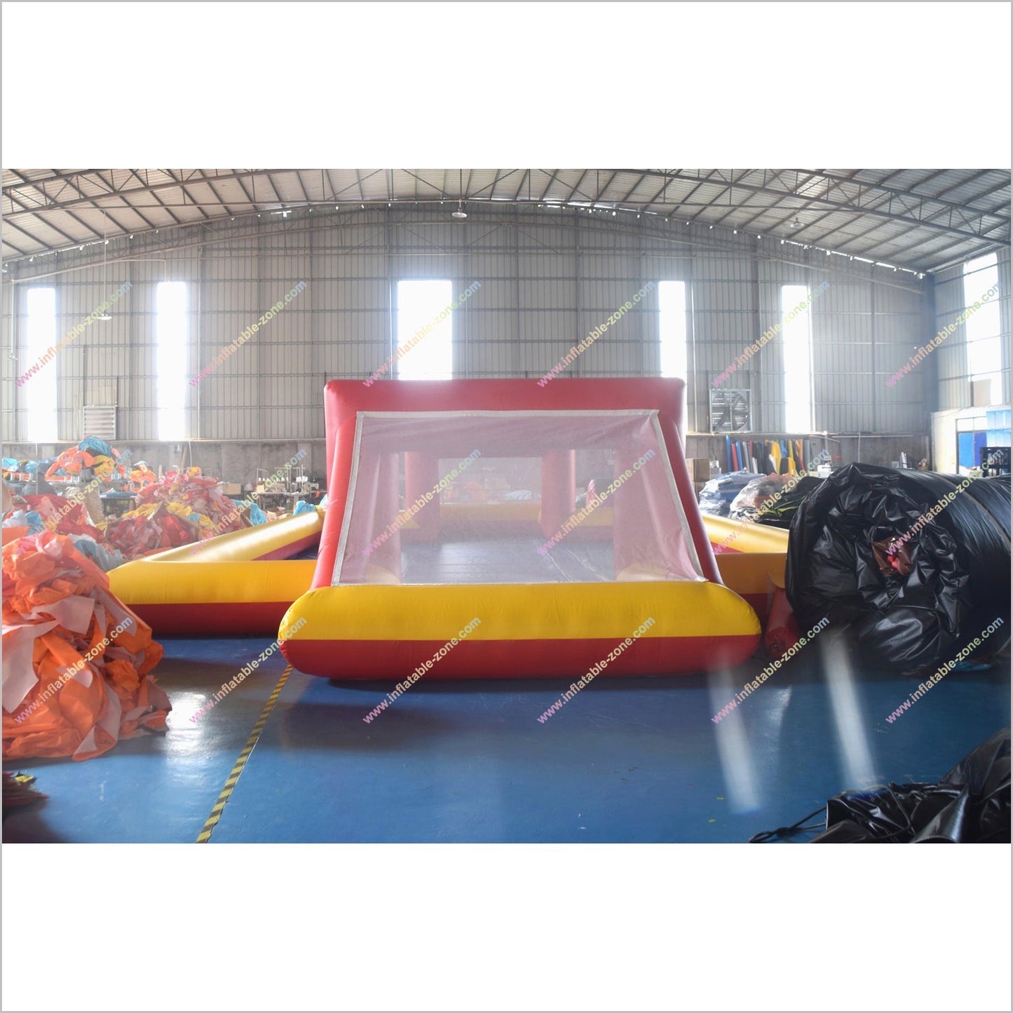 Sport Playground Indoor Soccer Pitch Rentals Inflatable Water Soap Football Field Equipment - Inflatable-Zone