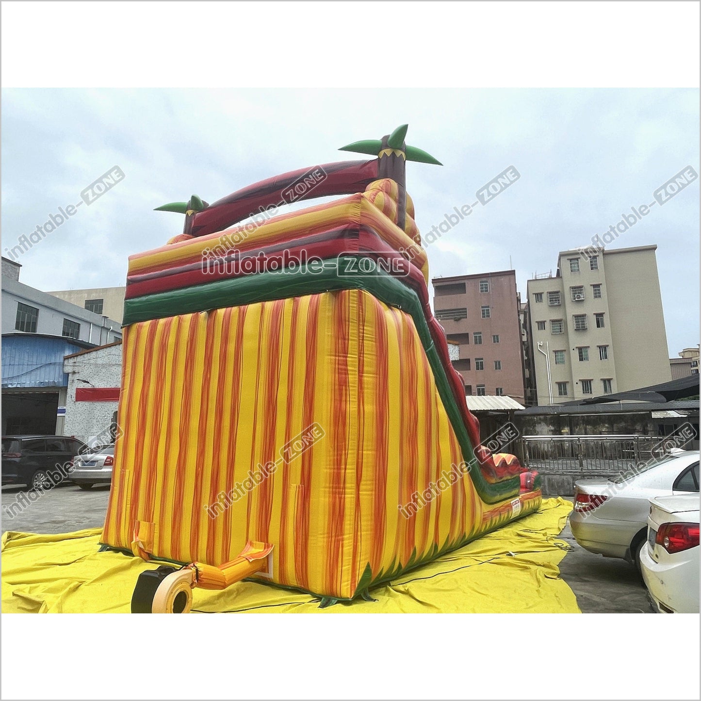 Sunny Fun Inflatable Water Slide Commercial Grade Inflatable Double Water Slide With Splash Pool - Inflatable-Zone