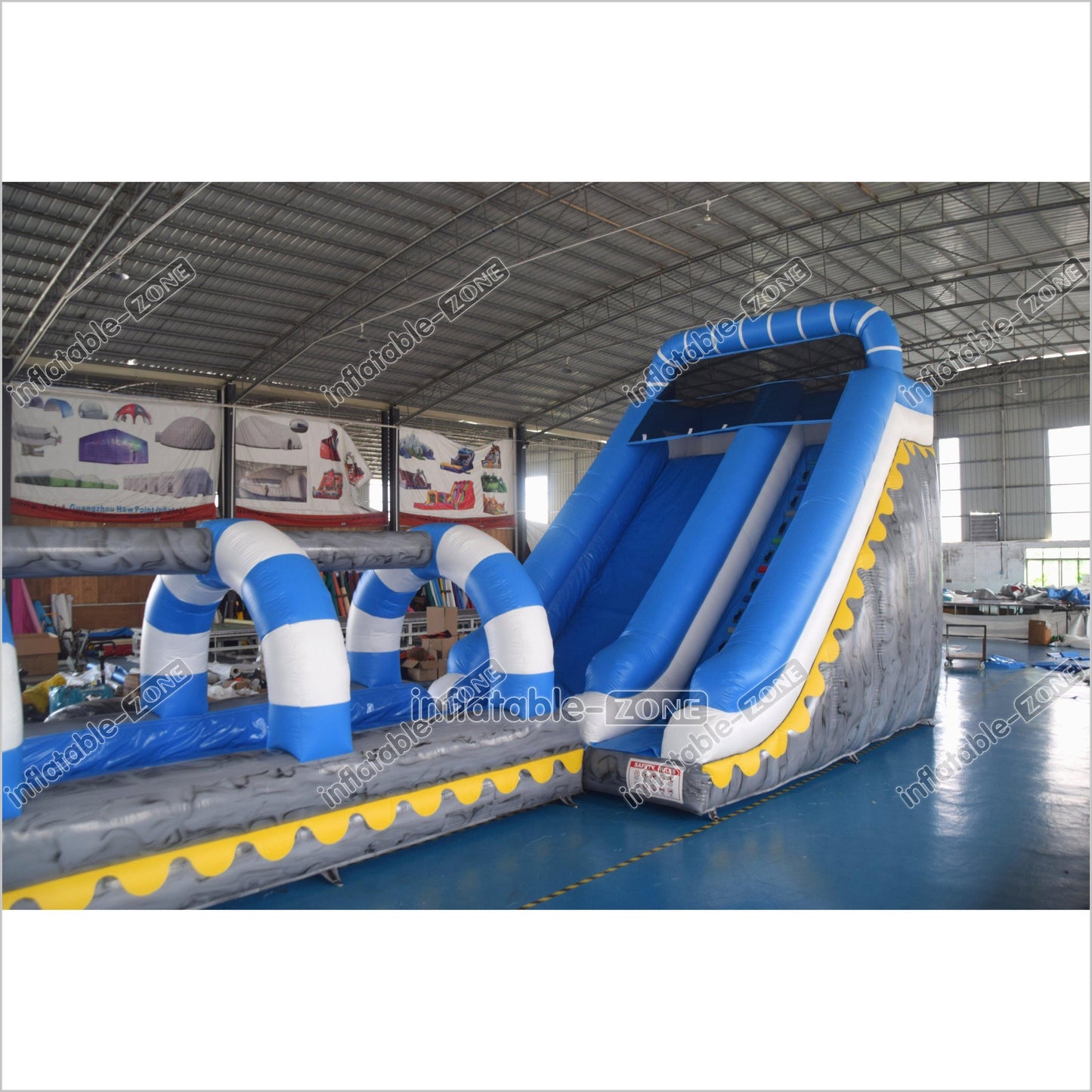 Super Long Water Slide Inflatable Water Jumper Commercial Inflatable Slip And Slide With Pool - Inflatable-Zone