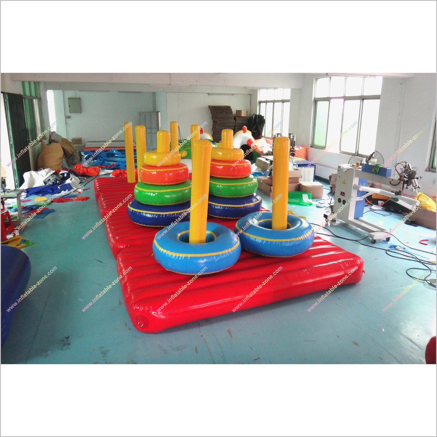 Team Building Games Inflatable Tower Of Hanoi Interactive Move Ring Toss Inflatable Sports Toys - Inflatable-Zone