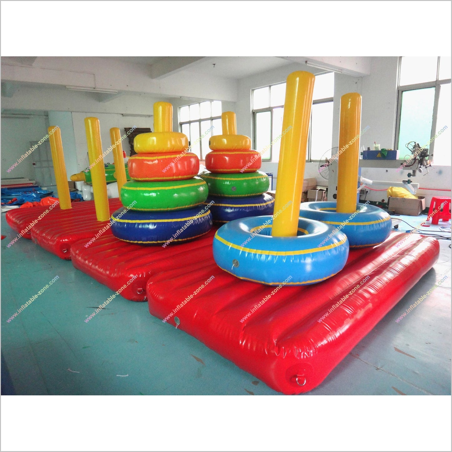 Team Building Games Inflatable Tower Of Hanoi Interactive Move Ring Toss Inflatable Sports Toys - Inflatable-Zone
