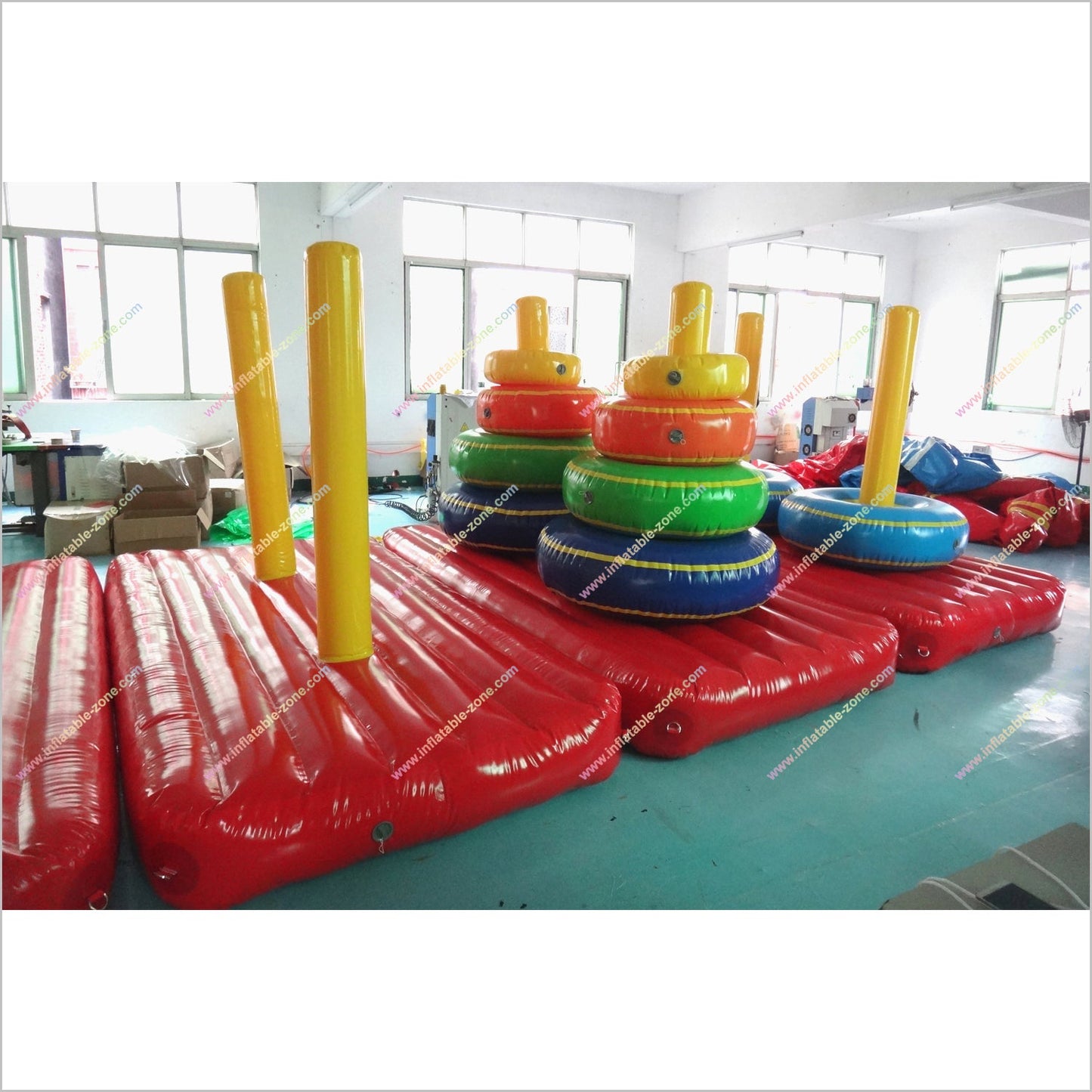 Team Building Games Inflatable Tower Of Hanoi Interactive Move Ring Toss Inflatable Sports Toys - Inflatable-Zone