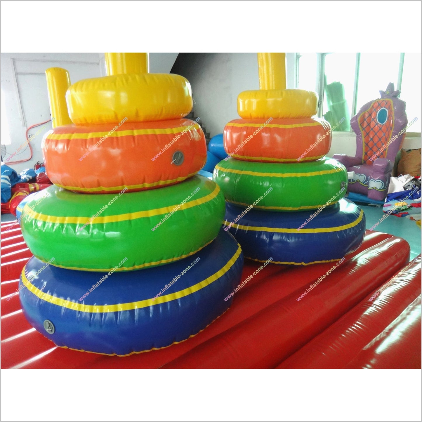 Team Building Games Inflatable Tower Of Hanoi Interactive Move Ring Toss Inflatable Sports Toys - Inflatable-Zone