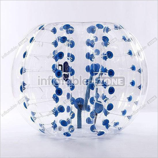 5 Blue Dot, 5 Red Dot 1.5M Dia PVC Bubble Soccer For Team Play,1 Air Pump - Inflatable-Zone