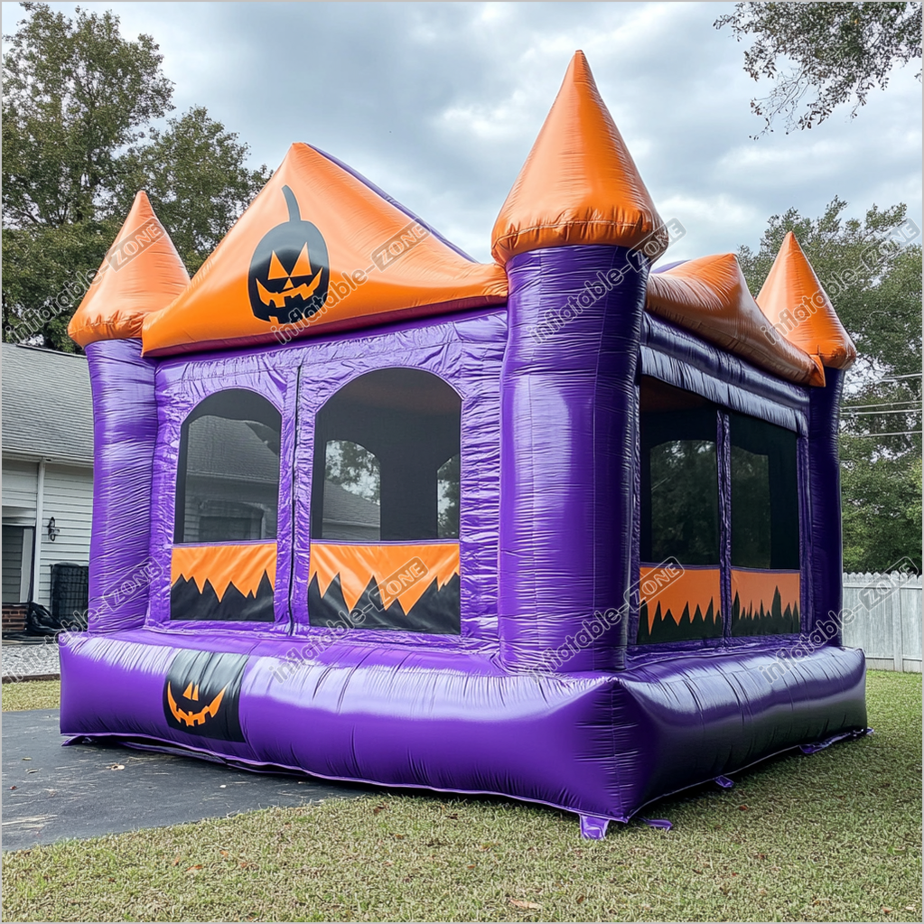 Indoor Outdoor Bounce House Funny Halloween Horror Pumpkin Bouncy Castle Inflatable Jumpers For Parties - Inflatable-Zone