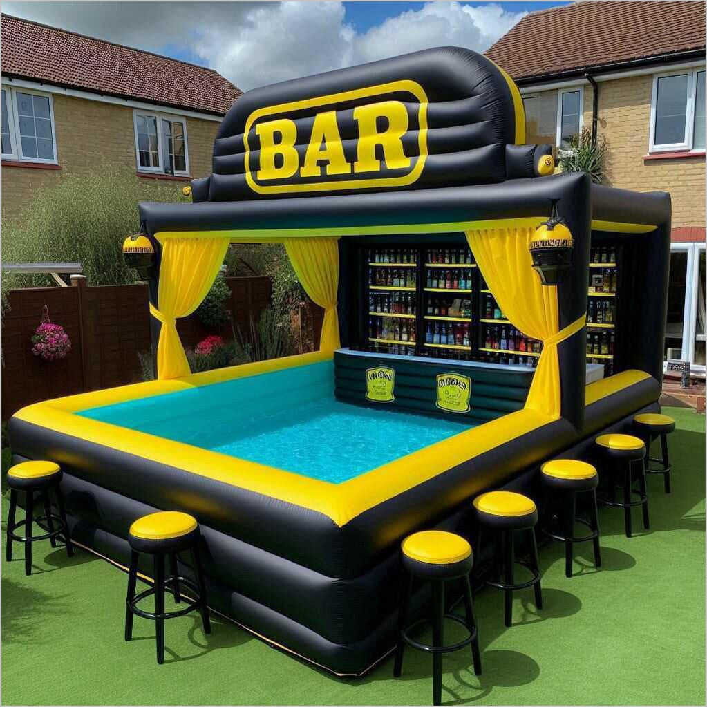 Inflatable Pool Bar Inflatable Pub House Blow Up Pool Barfor Party - Inflatable-Zone