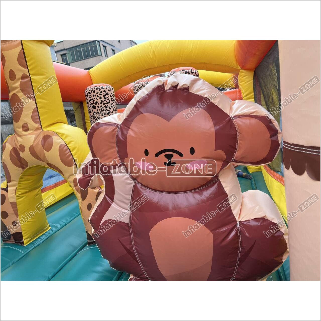Commercial Kids And Adults Outdoor Inflatable Tropical Obstacle Course Playground Near Me - Inflatable-Zone