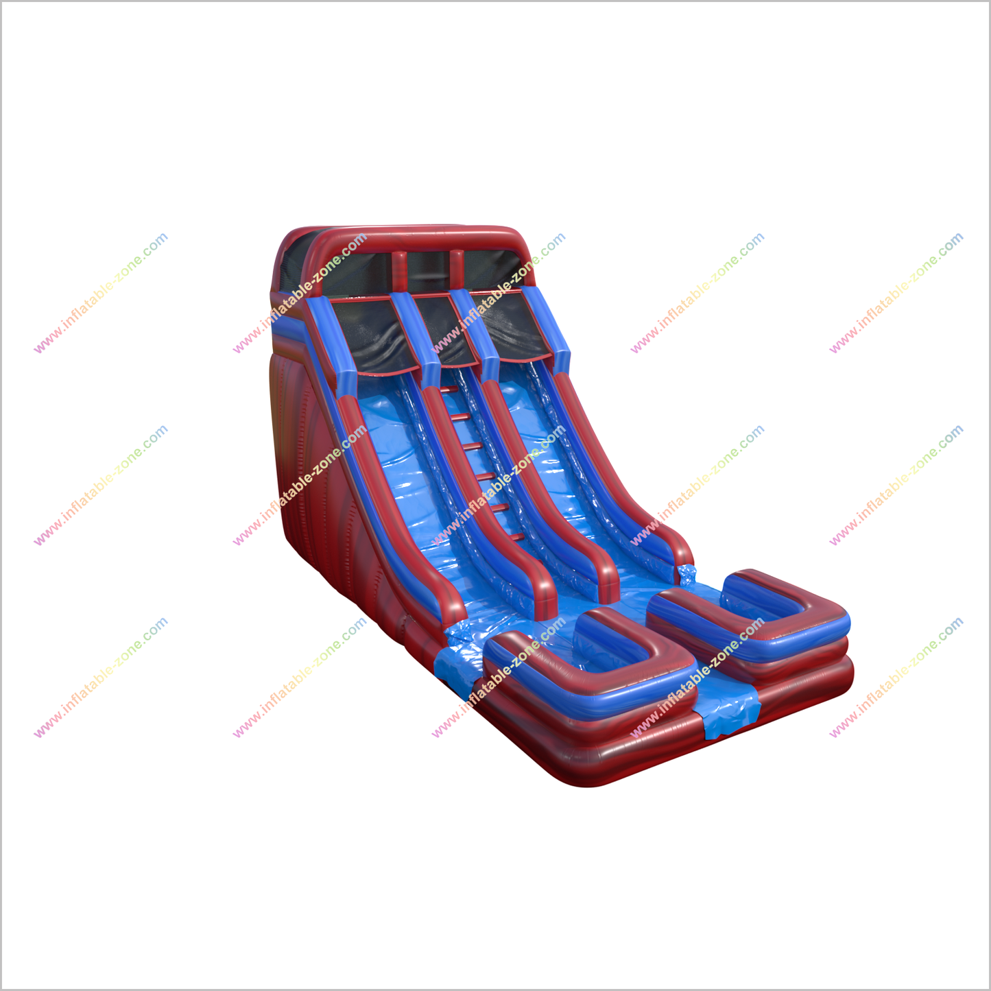 Inflatable Large Water Slide Playground Equipment Near Me Splash Water Park Dual Lane Water Slide Rental - Inflatable-Zone