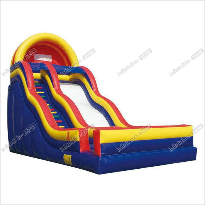Children Fun Colourful Large Inflatable Slide Fun Land For Summer Activity