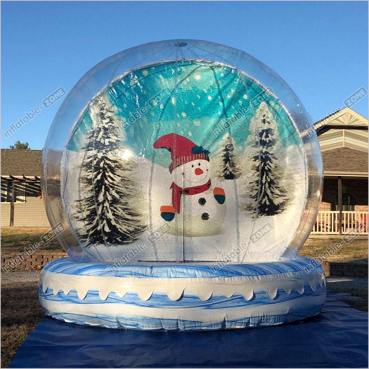 Snowglobe Blow Up Giant Inflatable Snow Globe Big Inflatable Snow Globe Christmas Globe Inflatable - Inflatable-Zone