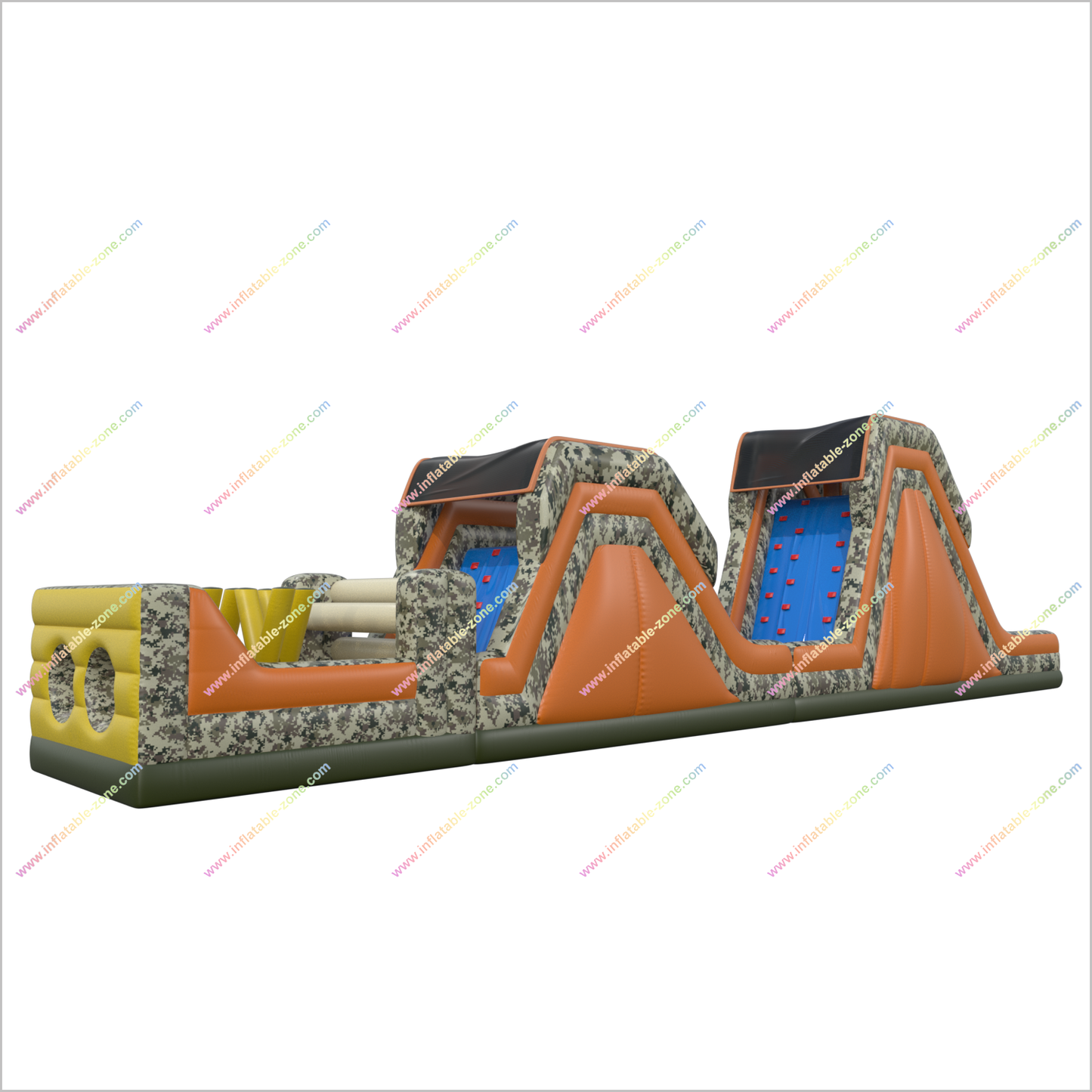 Inflatable Boot Camp Obstacle Course Rental Obstacle Jump House Bouncy Assault Course Hire - Inflatable-Zone