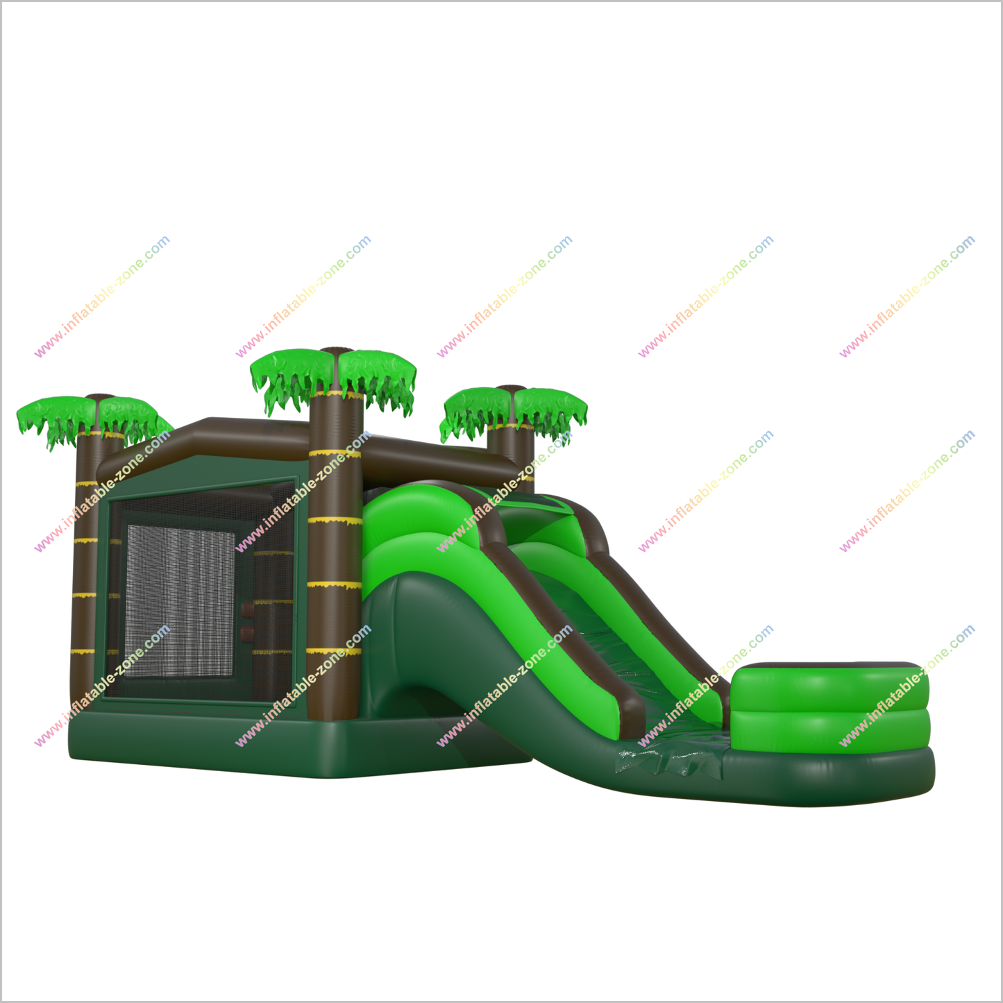 Bounce Combo Jumping House With Water Slide Inflatable Water Play Center Jungle Bouncy Castle Waterslide Rentals - Inflatable-Zone