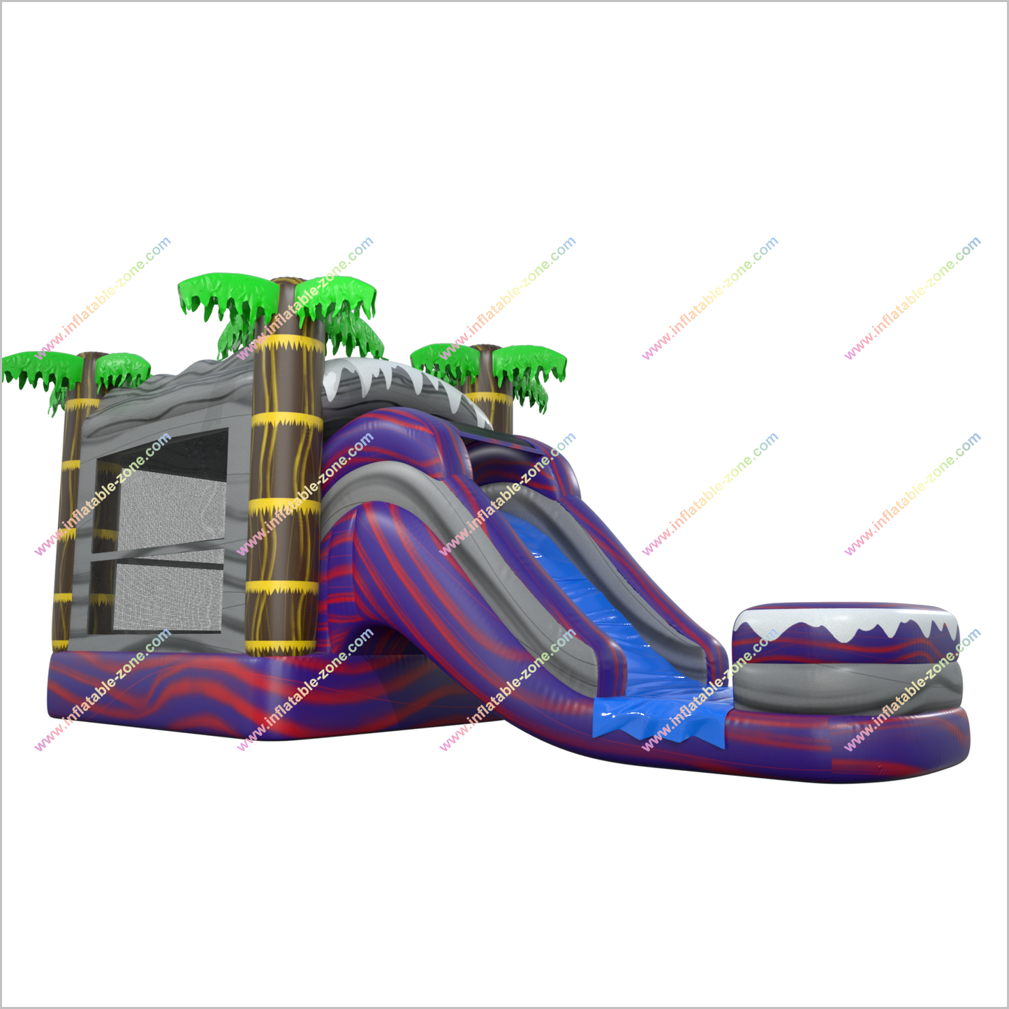 Wet And Dry Combo Inflatable Big Water Slide Bounce House Commercial Jumping Castle For Sale - Inflatable-Zone