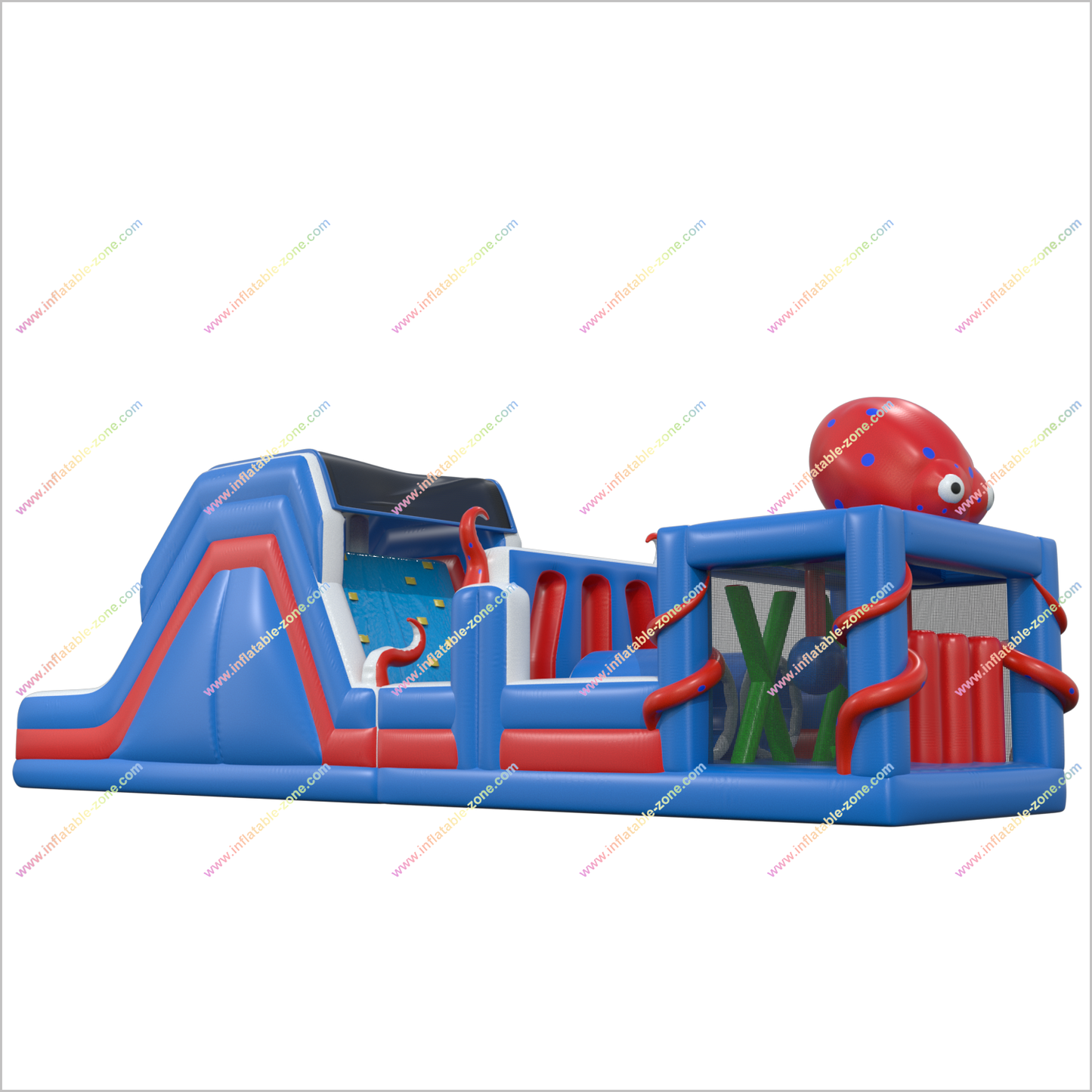 Octopus Inflatable Obstacle Course Outside Fun Challenges To Play With Friends Rent Blow Up Obstacle Course - Inflatable-Zone