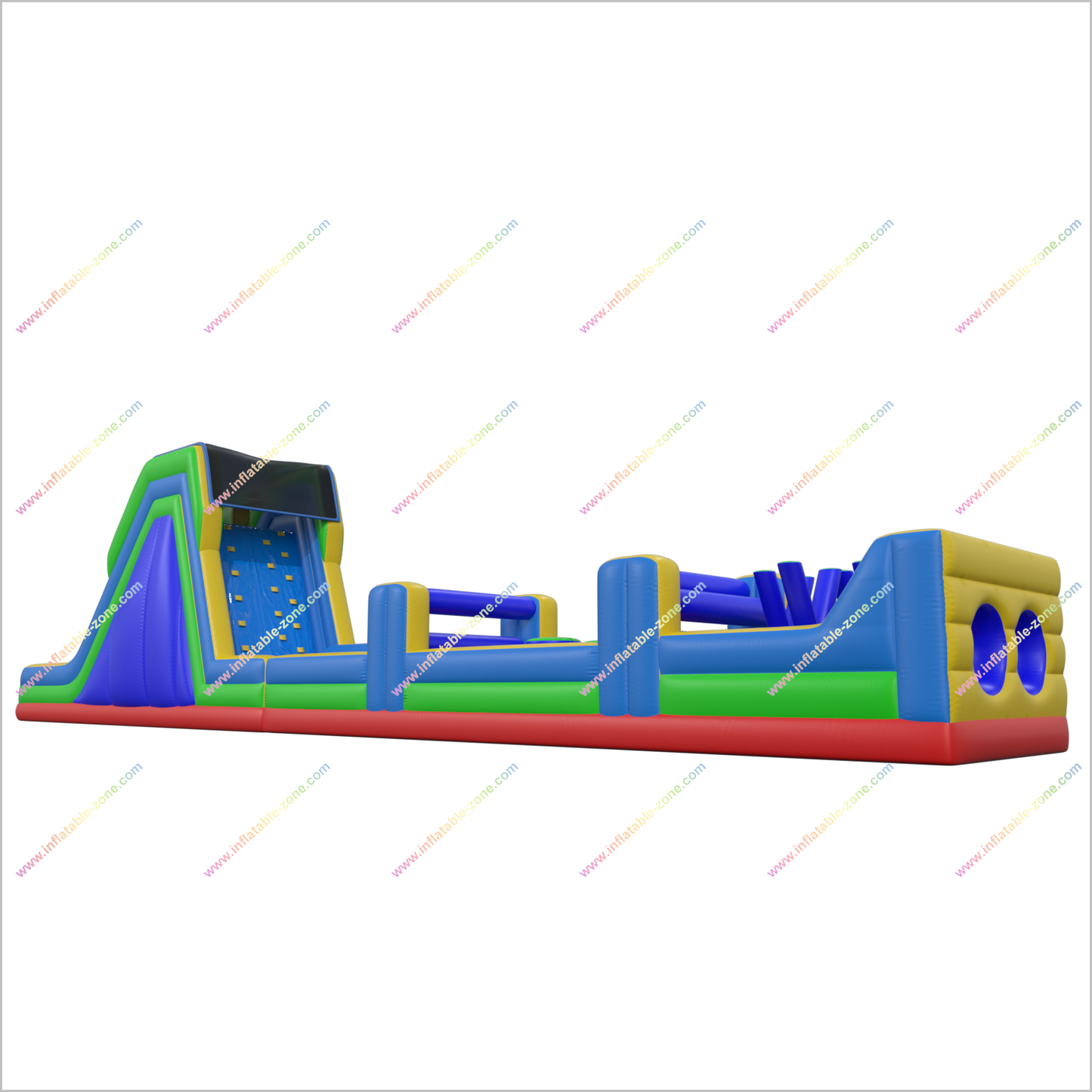 World'S Largest Bounce House Obstacle Course Outdoor Inflatable Obstacle Run Wipeout Blow Up Course - Inflatable-Zone