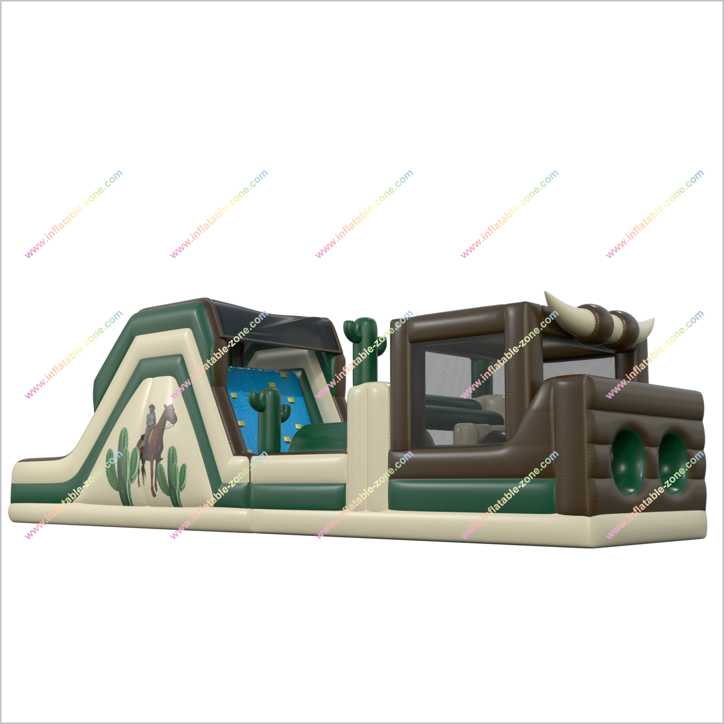 Inflatable Obstacle Course Rental Party Time Assault Course Game Challenge Bounce House Obstacle Course For Adults - Inflatable-Zone