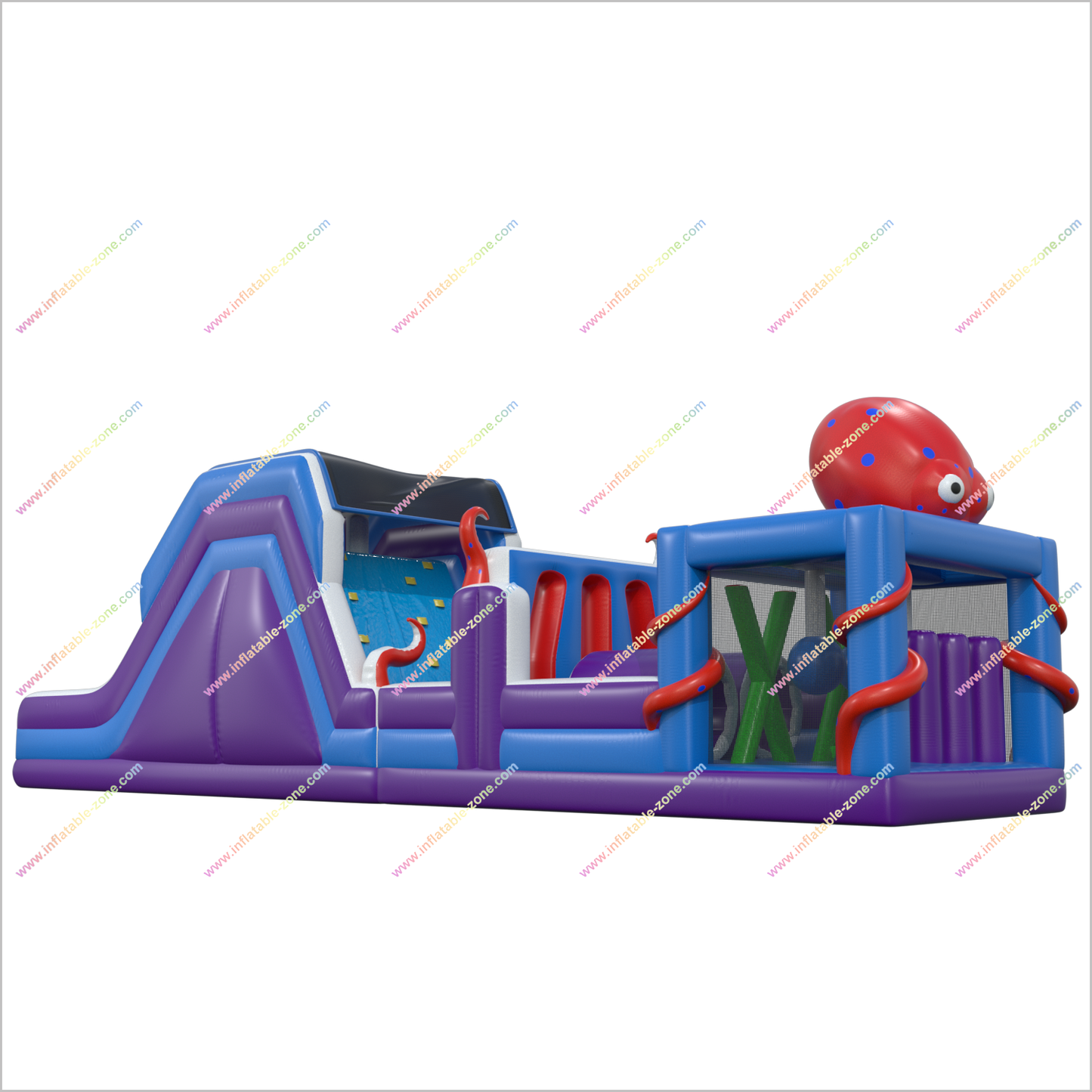 Inflatable Obstacle Course Rental Near Me Blow Up Octopus Obstacle Course Soft Play For Sale - Inflatable-Zone