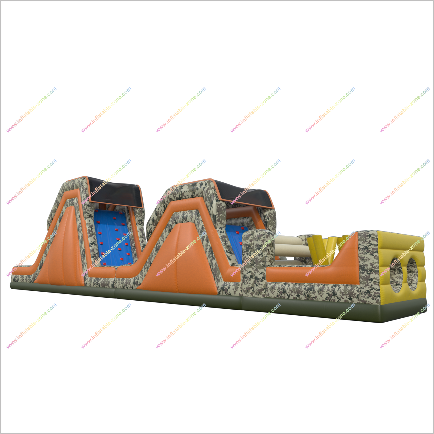 Inflatable Boot Camp Obstacle Course Rental Obstacle Jump House Bouncy Assault Course Hire - Inflatable-Zone