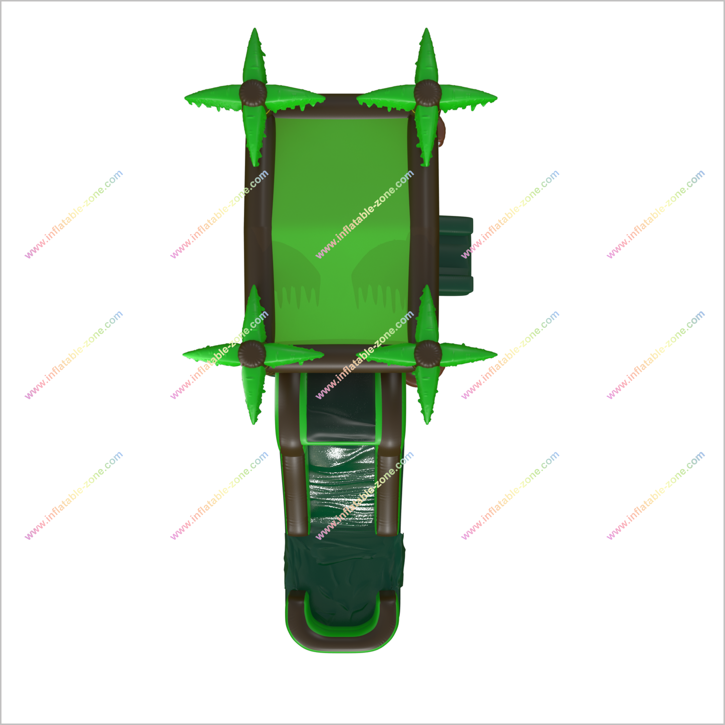 Bounce Combo Jumping House With Water Slide Inflatable Water Play Center Jungle Bouncy Castle Waterslide Rentals - Inflatable-Zone