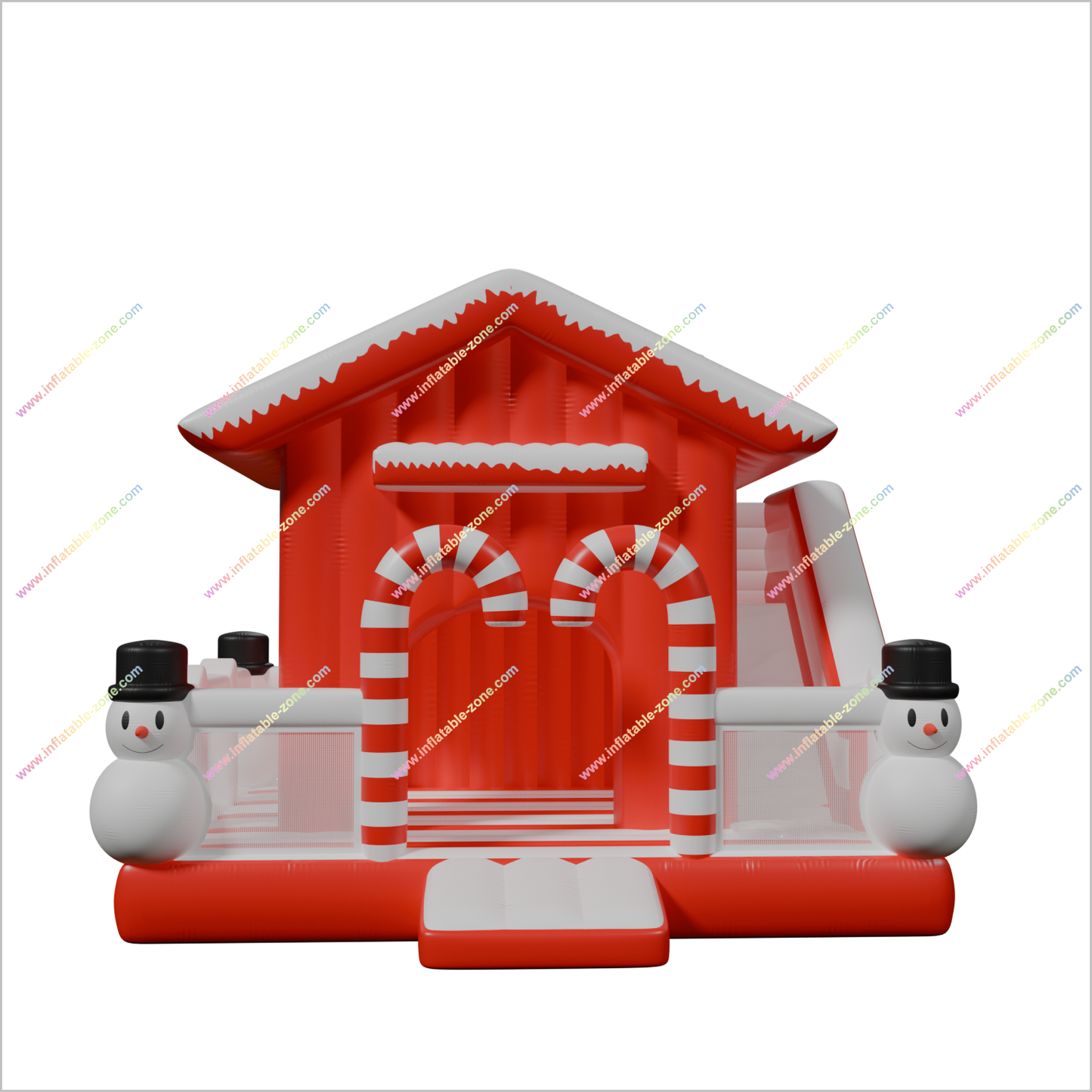 Candy Land Game Inflatable Bouncy Castle And Slide Big Combo Snowman Christmas Decorations Jumpy House Slide - Inflatable-Zone