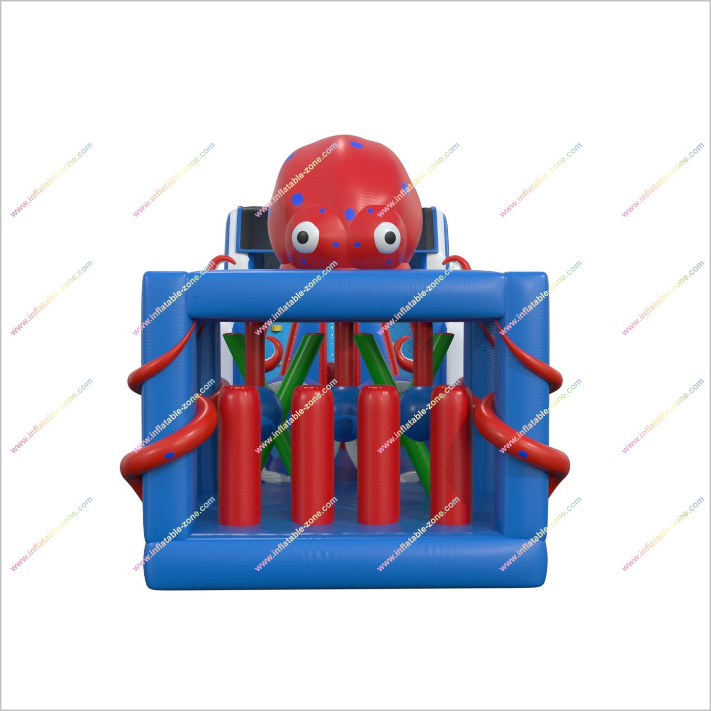 Octopus Inflatable Obstacle Course Outside Fun Challenges To Play With Friends Rent Blow Up Obstacle Course - Inflatable-Zone
