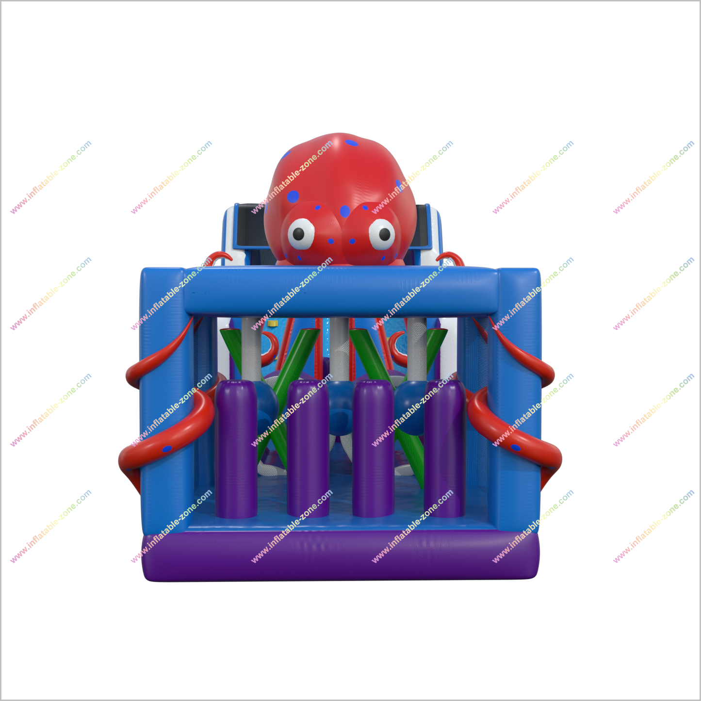 Inflatable Obstacle Course Rental Near Me Blow Up Octopus Obstacle Course Soft Play For Sale - Inflatable-Zone