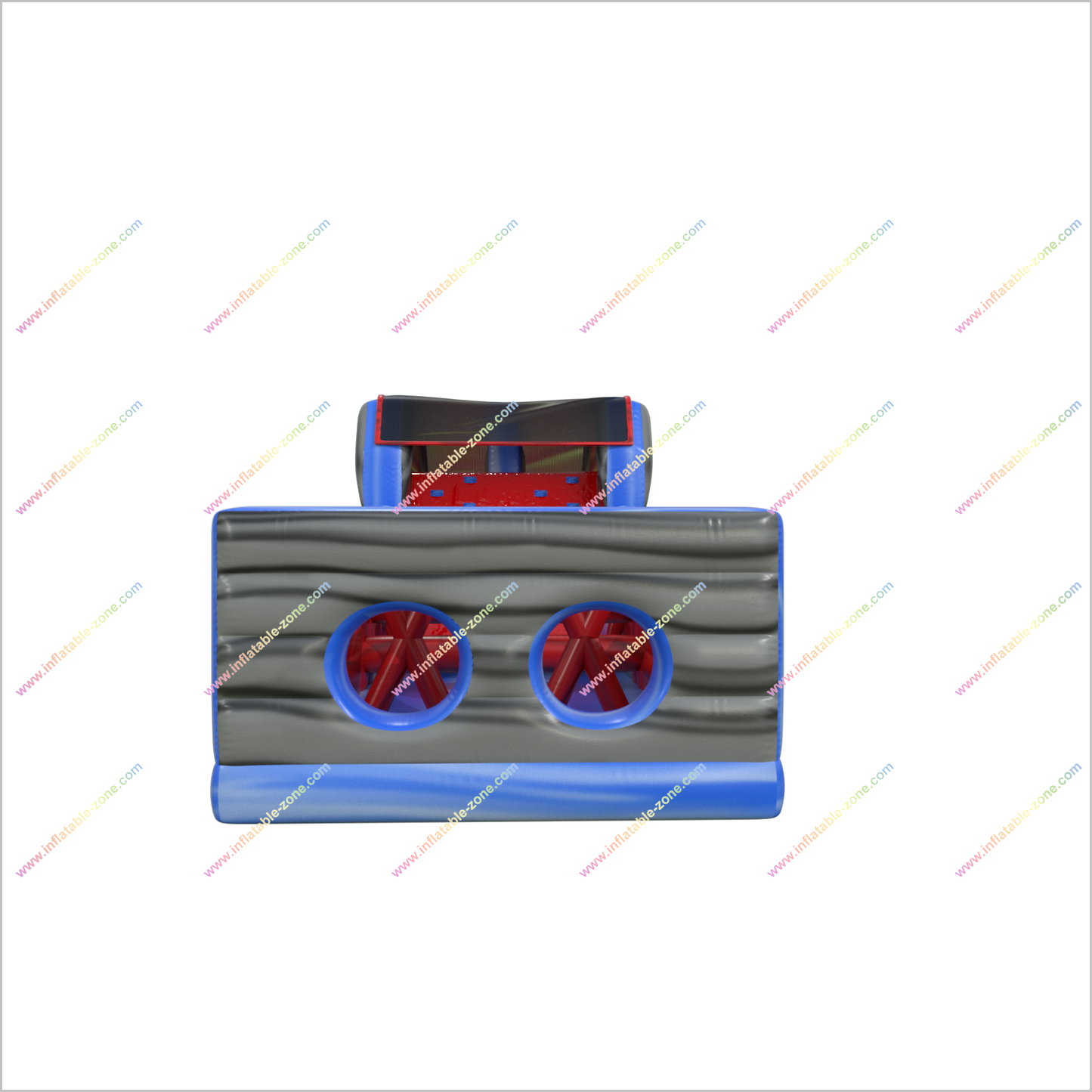 Happy Hop Obstacle Inflatable Course Bouncer Double Lane Slide Inflatable Rock Wall Obstacle Course Jumper - Inflatable-Zone
