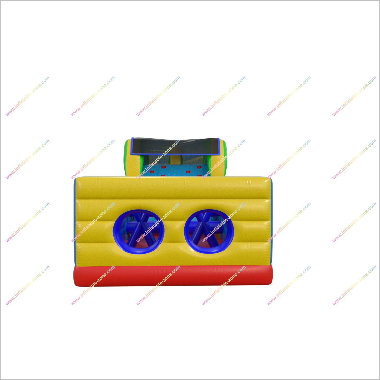 Large Obstacle Course Camp Inflatable Obstacle Race Sports Game With Inflatable Rock Climbing Wall Slide - Inflatable-Zone