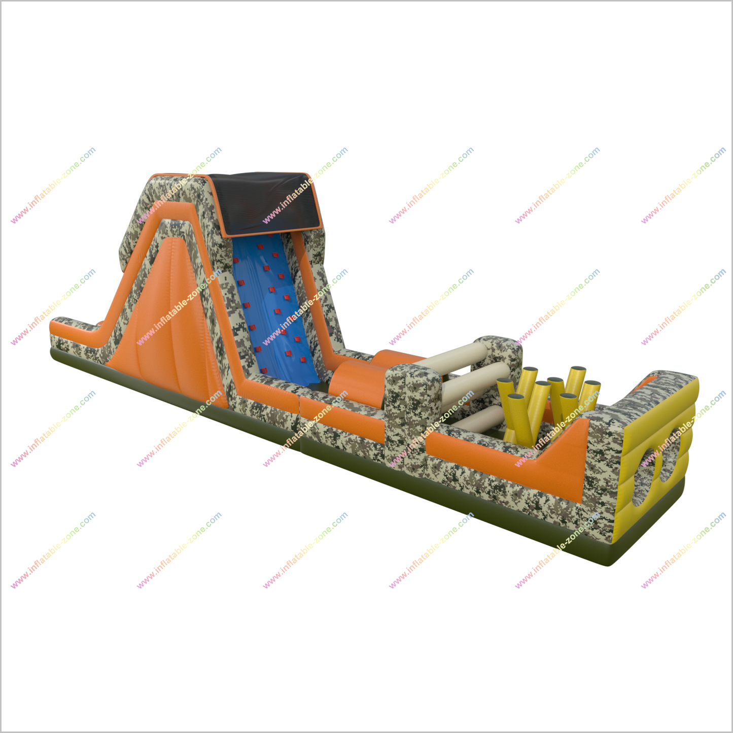 Adult Indoor Obstacle Course Boot Camp Challenge Inflatable Obstacle Course Bounce House With Slide - Inflatable-Zone