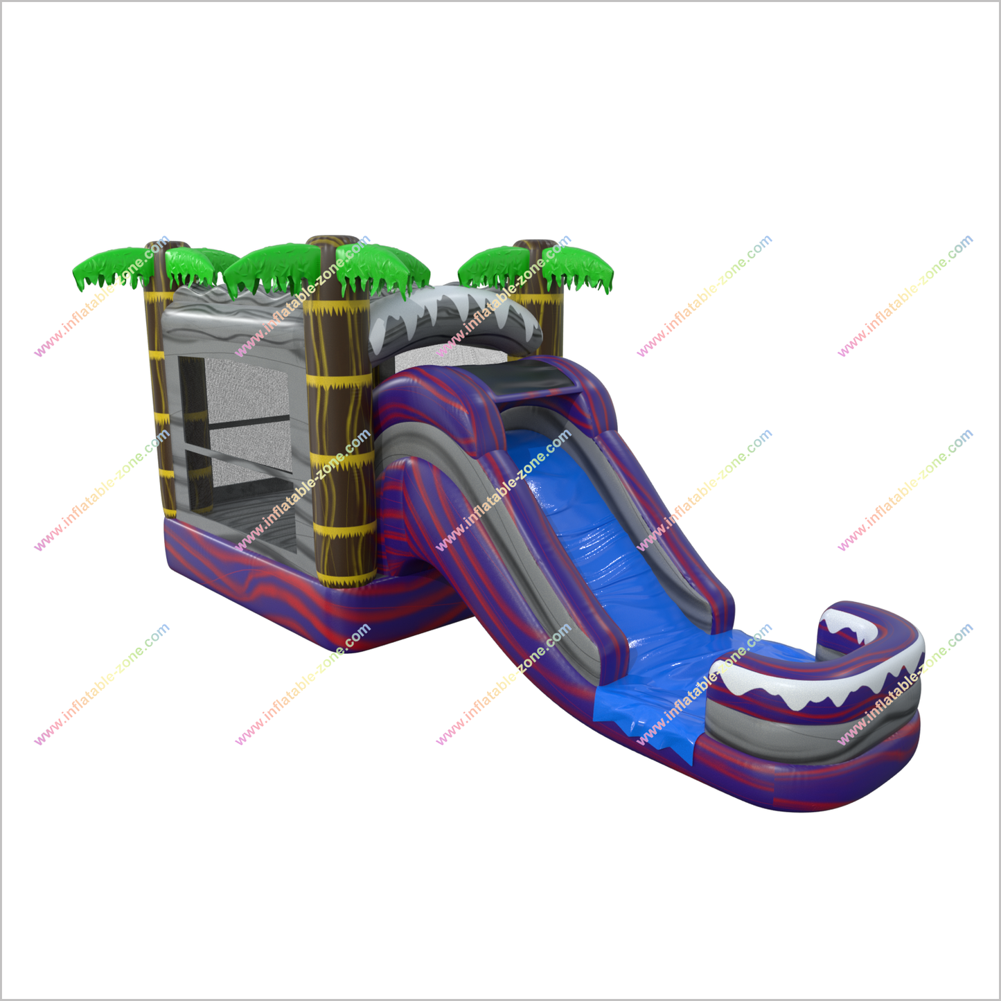Wet And Dry Combo Inflatable Big Water Slide Bounce House Commercial Jumping Castle For Sale - Inflatable-Zone