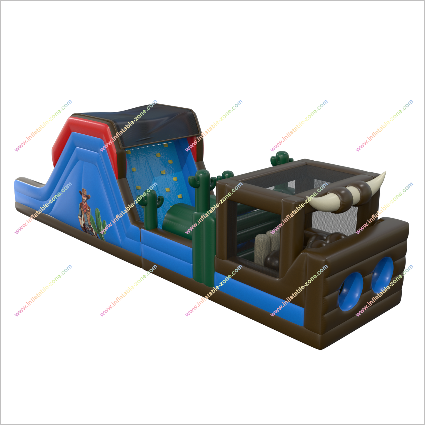 Big Inflatable Obstacle Course Game For Outdoor Inflatable Race Obstacle Course Bounce House Rental - Inflatable-Zone