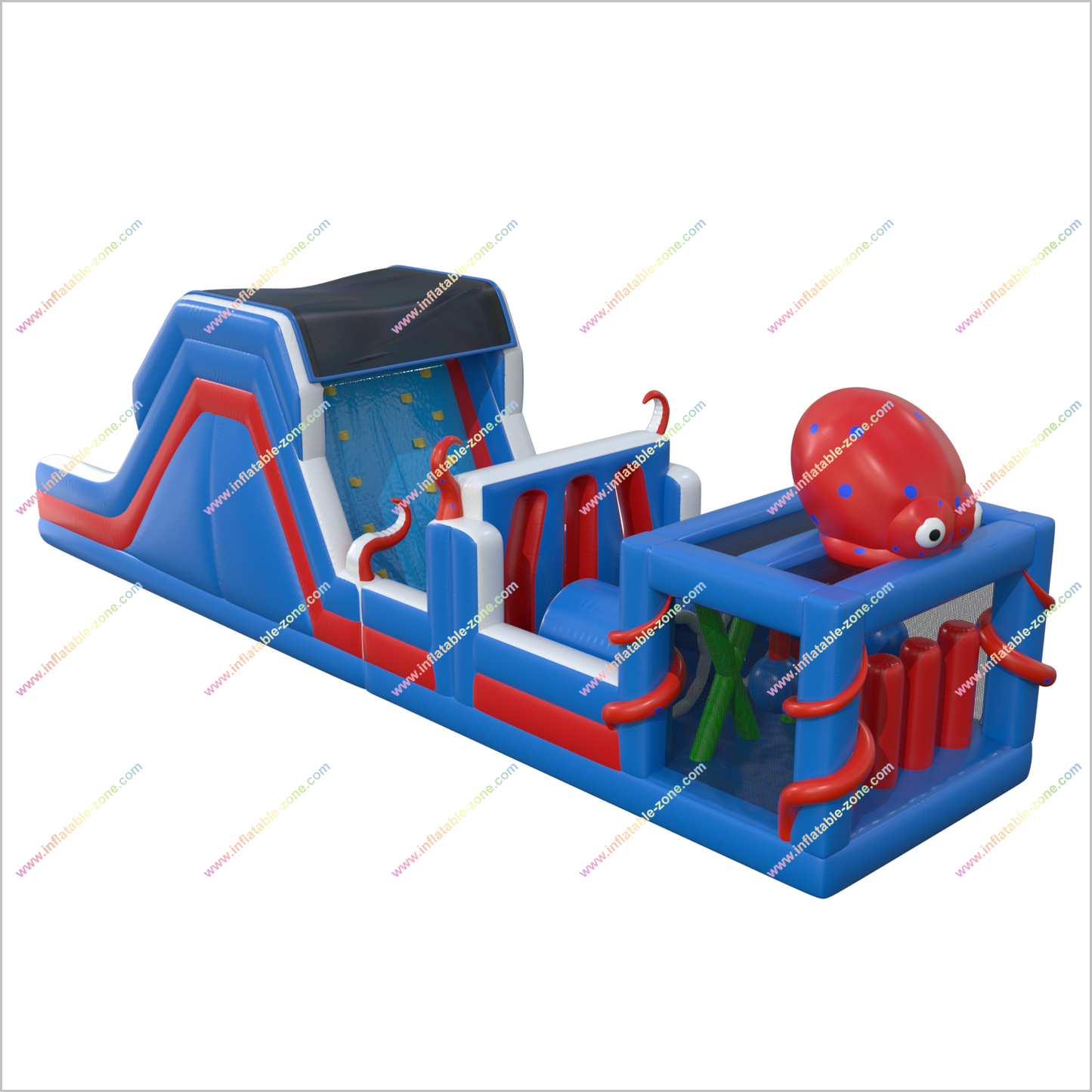 Octopus Inflatable Obstacle Course Outside Fun Challenges To Play With Friends Rent Blow Up Obstacle Course - Inflatable-Zone