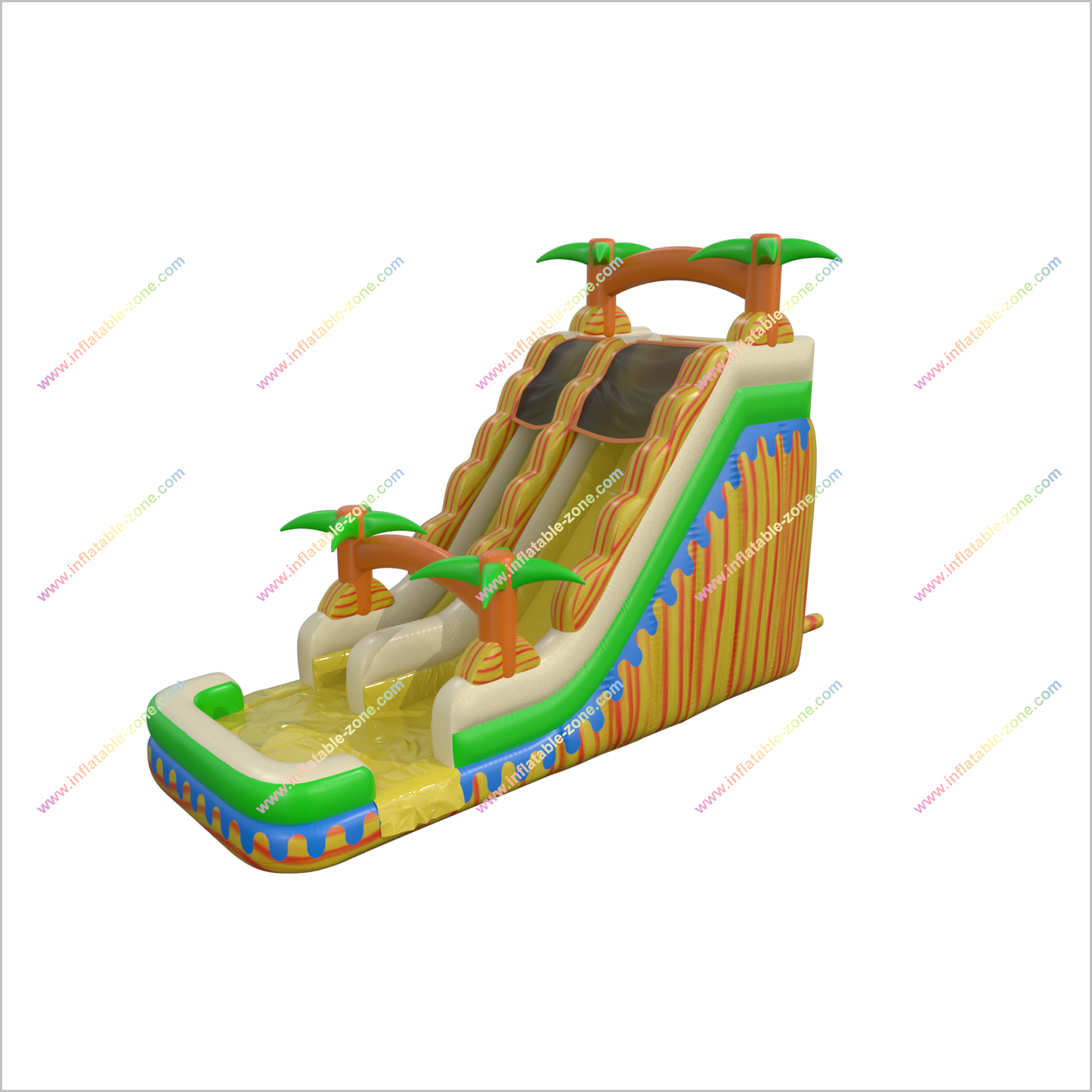 Inflatable Water Slide Rental Giant Blow Up Slide Sunny Fun Water Slide Bouncy Castle Pool - Inflatable-Zone