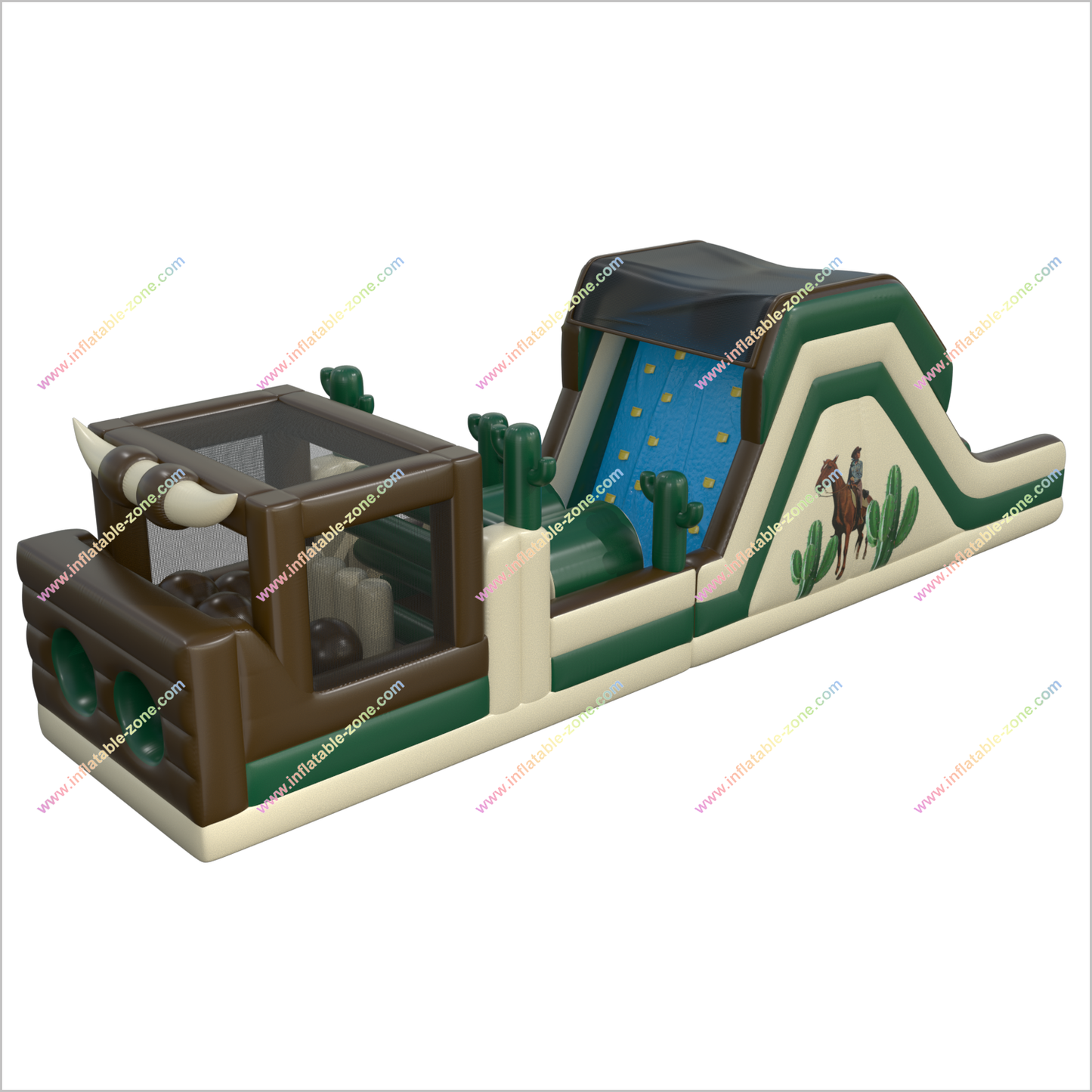 Inflatable Obstacle Course Rental Party Time Assault Course Game Challenge Bounce House Obstacle Course For Adults - Inflatable-Zone