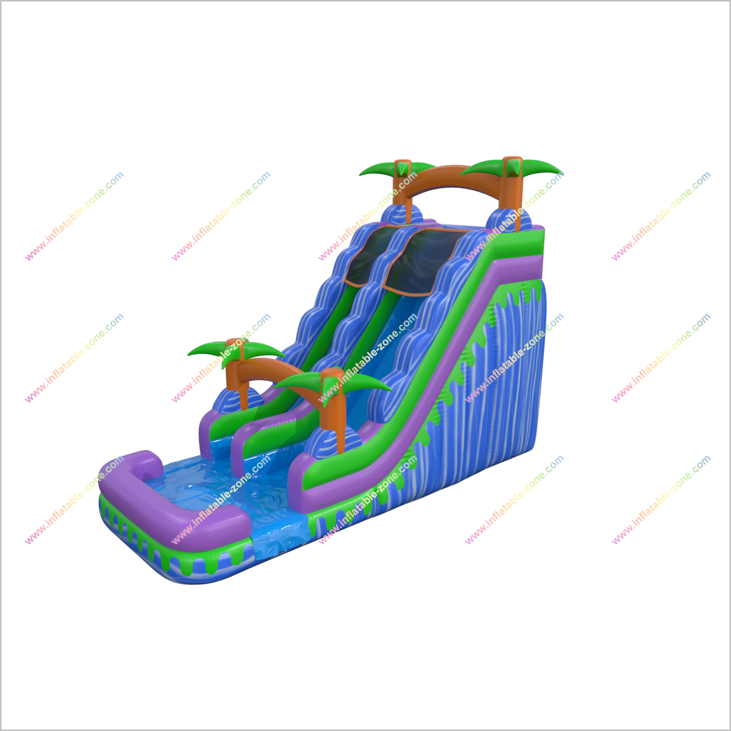 Outdoor Water Slide Inflatable Splash Bounce Waterslide Rental Near Me Portable Swimming Pool Slides - Inflatable-Zone