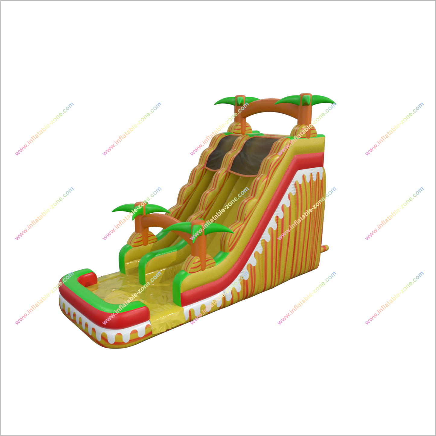 Happy Hop Inflatable Water Slide Bouncy Pool Blow Up Jumper Rentals Best Water Slides For Backyard - Inflatable-Zone
