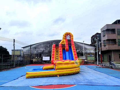 Exciting Dual-Lane Inflatable Water Slide Commercial Grade Fun for Playgrounds & Parks