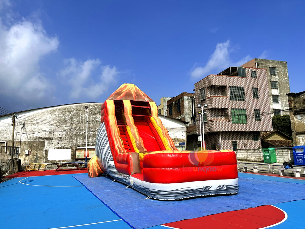 Inflatable Volcano Water Slide Fun Outdoor Adventure