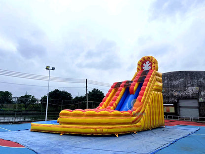 Exciting Dual-Lane Inflatable Water Slide Commercial Grade Fun for Playgrounds & Parks