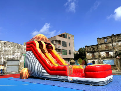 Inflatable Volcano Water Slide Fun Outdoor Adventure