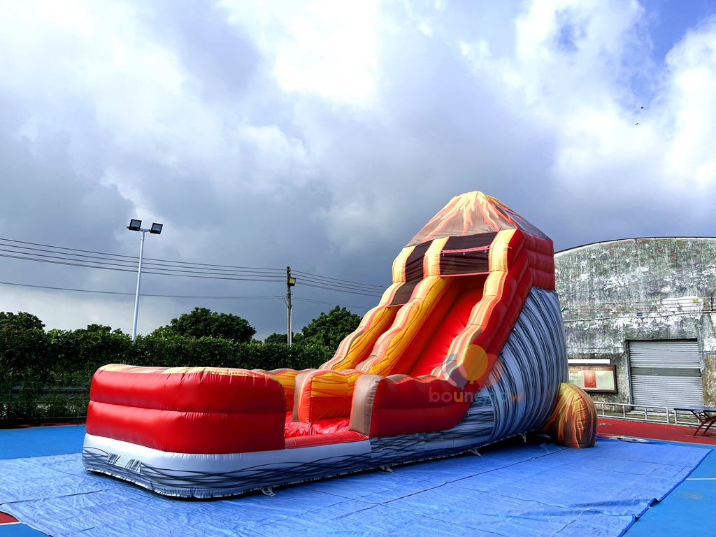 Inflatable Volcano Water Slide Fun Outdoor Adventure