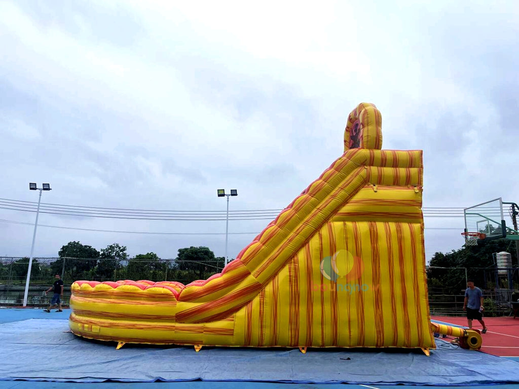 Exciting Dual-Lane Inflatable Water Slide Commercial Grade Fun for Playgrounds & Parks
