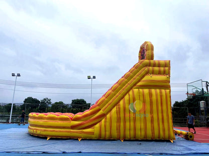 Exciting Dual-Lane Inflatable Water Slide Commercial Grade Fun for Playgrounds & Parks