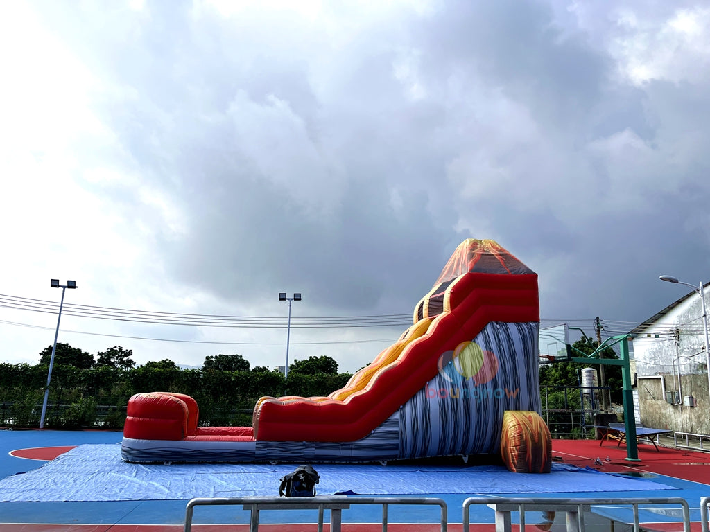 Inflatable Volcano Water Slide Fun Outdoor Adventure